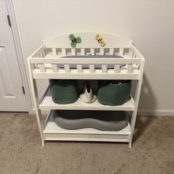 Delta Children Infant Changing Table with Pad, White