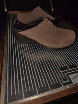 Lands End Suede Clog