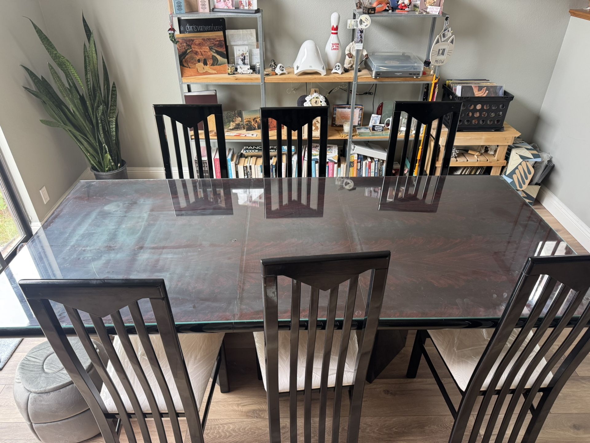 Free Dining Table and Six Chairs