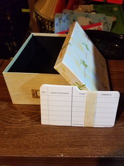 Palm tree photo organizer box