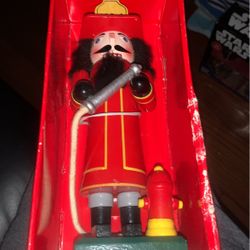 Vintage nutcracker fireman Christmas