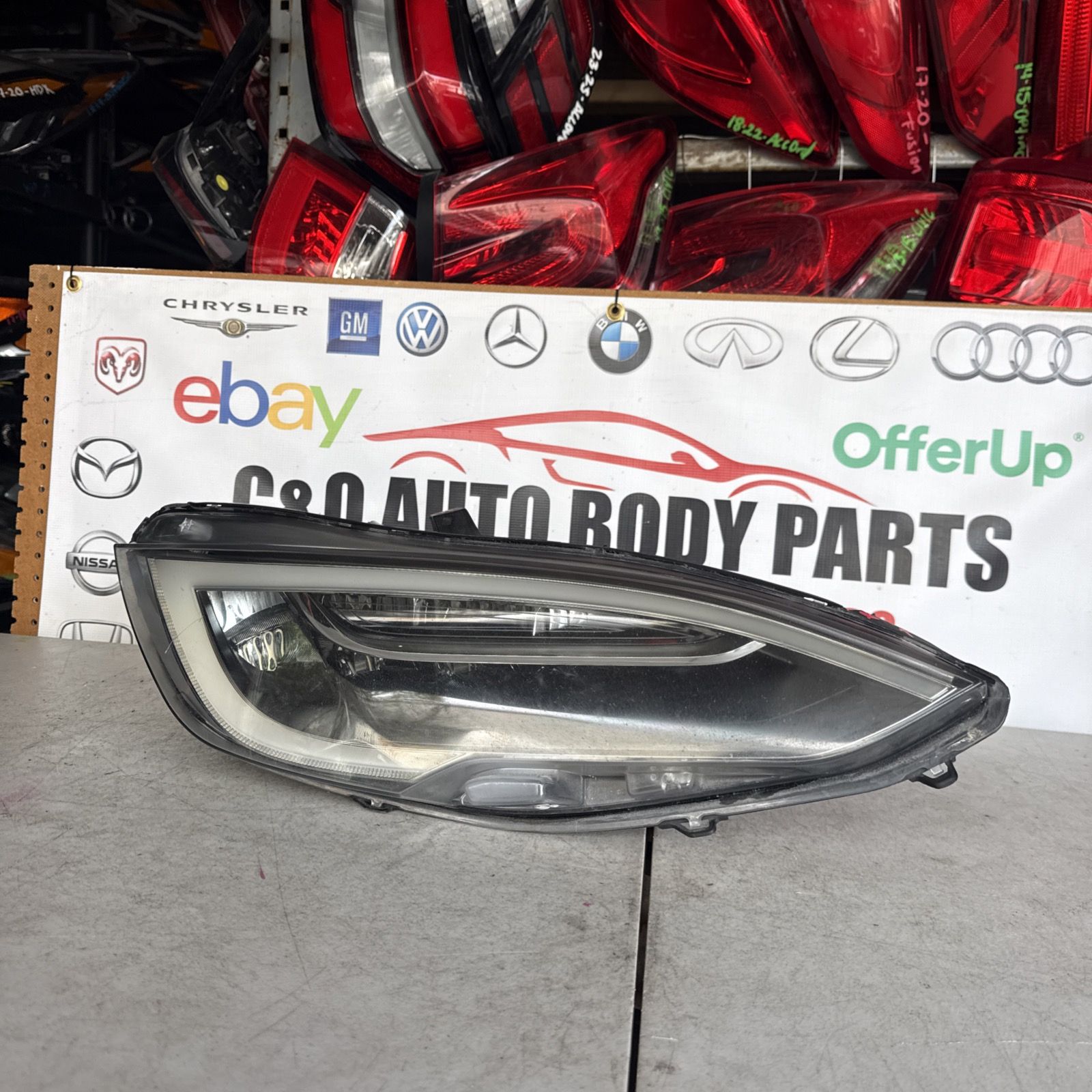 2016 2017 2018 2019 2020 2021 Tesla model S headlight headlamp 