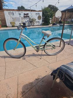 Mint Green Beach Cruiser Bicycle