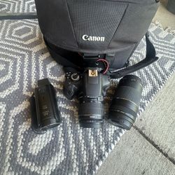 Canon Rebel T6 / 75-300 MM Lens / HDCMOS Camcorder 