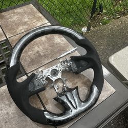 Infiniti Q50 Forged Carbon fiber Steering Wheel With Alcantara 