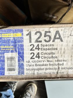 Square D 125 Amp Outdoor Panel