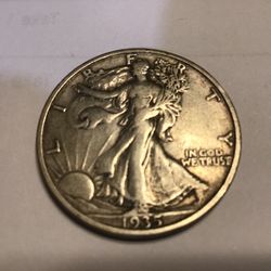 1935 S Walking Liberty Half 