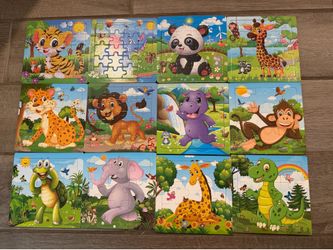 Animal puzzles (12 sets)