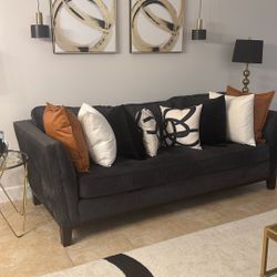 Smoke Gray Sofa