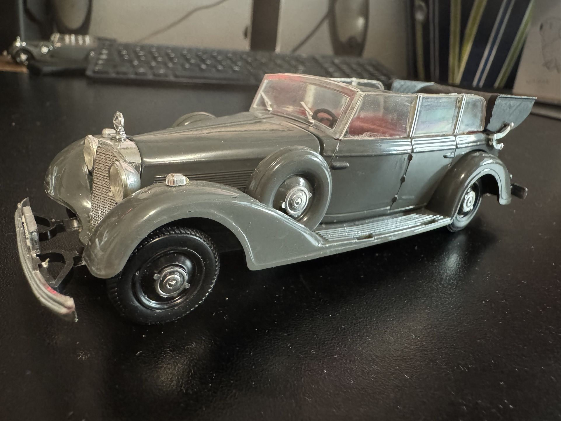 Rio 1937 Grey Mercedes-Benz Cabriolet Die-Cast Car 1:43 Scale