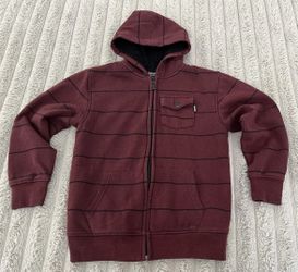Boys Zoo York Sherpa Lined Full Zip Hoodie M 10/12