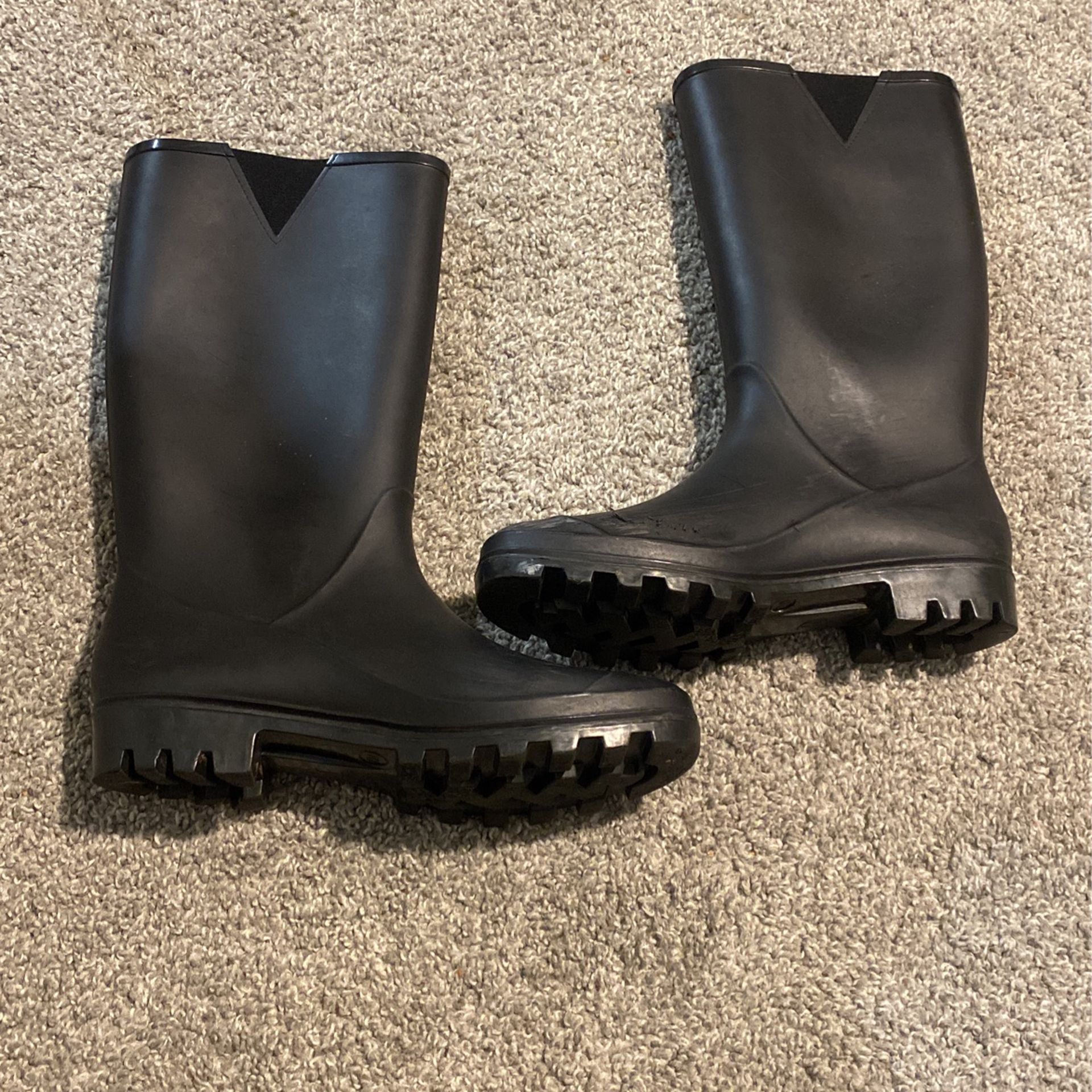 Black Rain Boots (womens)