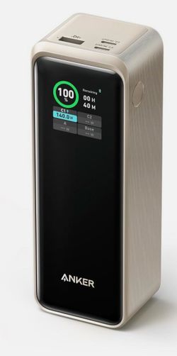 Anker Prime Power Bank, 27,650mAh 3-Port 250W Laptop Portable Charger