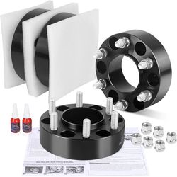6x135 to 6x5.5 Wheel Adapters for Chevy Sliverado 1500 Wheels on 2015-2025 F150 Vehicle, 1.5 inch 6x135 to 6x139.7mm Wheel Adapter with M14x1.5 (904)