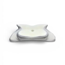 PAYHUIN Cervical Neck Pillow, Memory 24.8"×14.17"×3.54/4.72", Pearl White **NEW