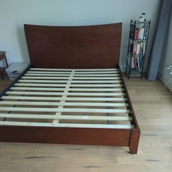 Solid Wood King Bed With Slats Bought In Costco