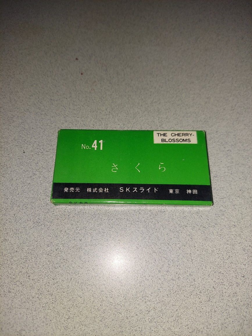 VINTAGE EXTREMELY RARE NO.41 CHERRY BLOSSOMS SK SLIDES TOKYO,  JAPAN IN CASE