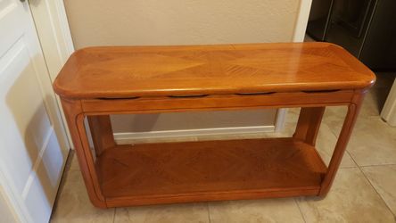 Solid wood table