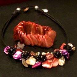 Hand crafted Seashell Necklace and Bracelet