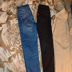 2 Pair Girls Size 6 Levi Jeggings