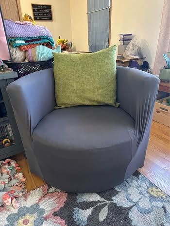 Two Swivel Accent Chairs