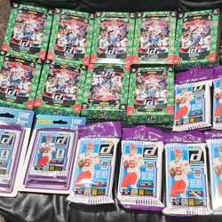 2025 Donruss Football Cards! 9x Holiday Tin! 6 Jumbo Value Packs! 2 Sealed Packs! New Factory Sealed