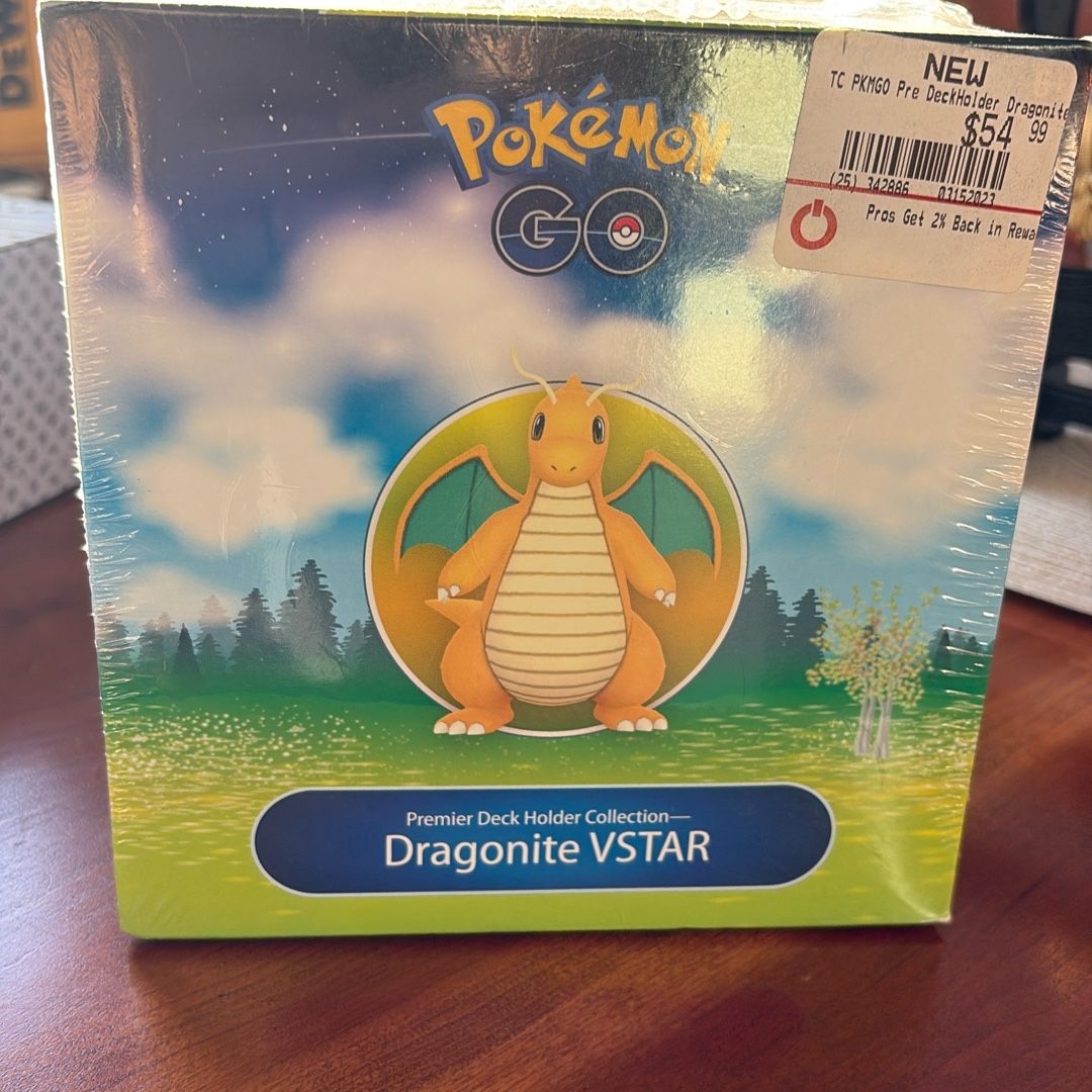 dragonite pokemon card box Go Premier Ball Collection Dragonite V or Hoopa V Box includes POKEMON DRAGONITE V BOX NEW