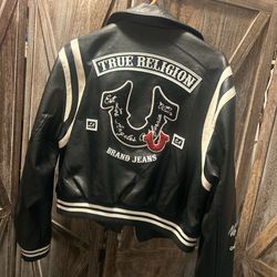 Brand New True Religion Leather Jacket