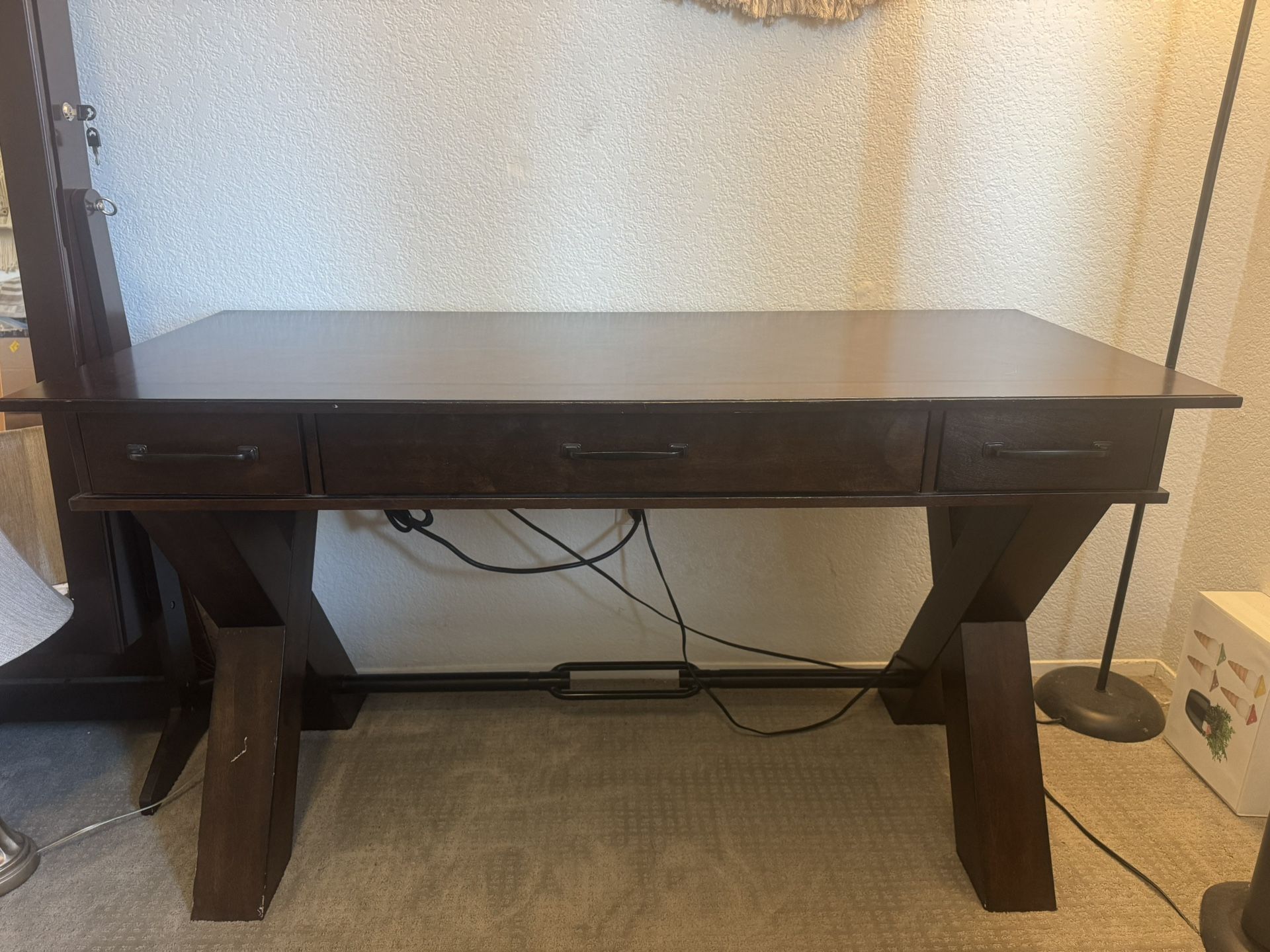 Beautiful Dark Wood Desk