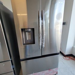 Stainless Steel French Door Refrigerator New Scratch And Dent With 6months Warranty 