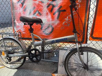 🚨 Compact 20" Folding Commuter Bicycle w/ Rear Suspension & Cargo Rack - Cash or Trade! | Bicicleta Plegable Rodada 20
