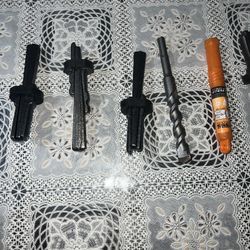 6pcs Rock Splitting Wedges & 1PCS Rotary Hammer Drill Bit