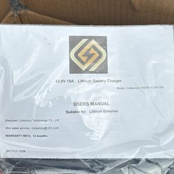 43.8v 18A Lithium Battery Charger (for Golf Carts And Others)