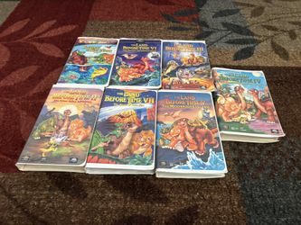 Land Before Time VHS Tapes