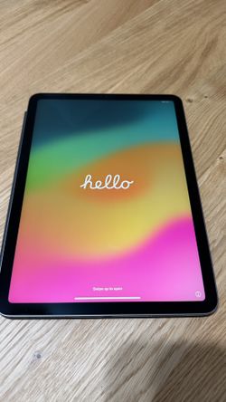 Apple iPad 10th Gen 64GB WiFi Silver A2696 + Folio Case – Good Condition