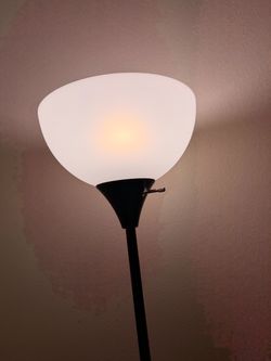 Black Torchiere Floor Lamp