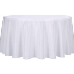50) Round Tablecloth 120” New $8 Sale