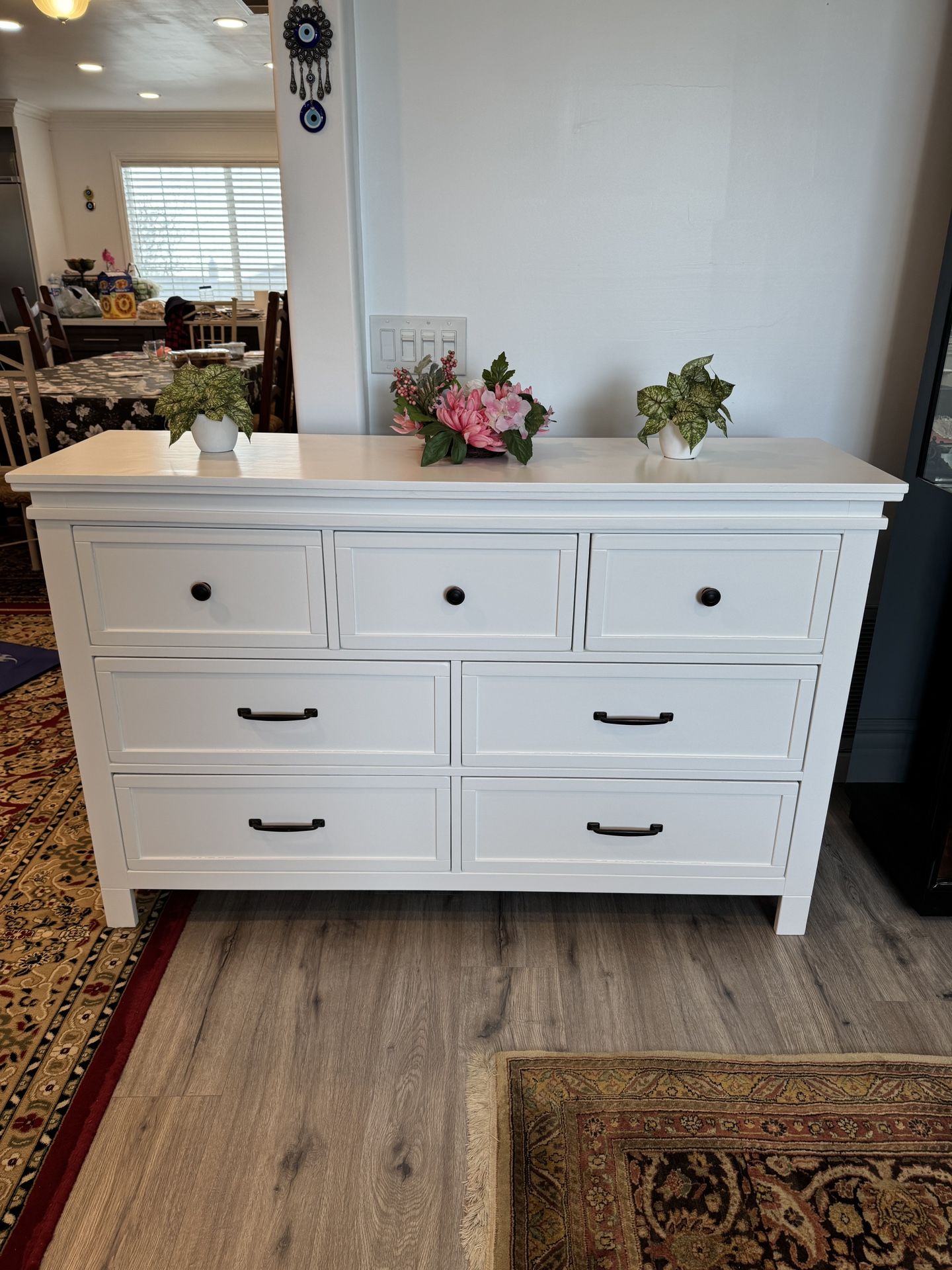 White  Dresser Large Wooden