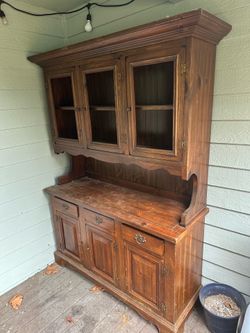 Vintage Large Dining Room Hutch