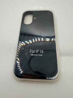 iPhone 16 black rubber case