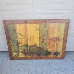 Copenhagen Abstract Wood Art Picture