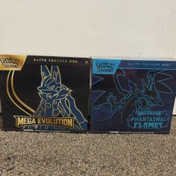 Pokémon Tcg Mega Evolution Base Set And Phantasmal Flames Etb