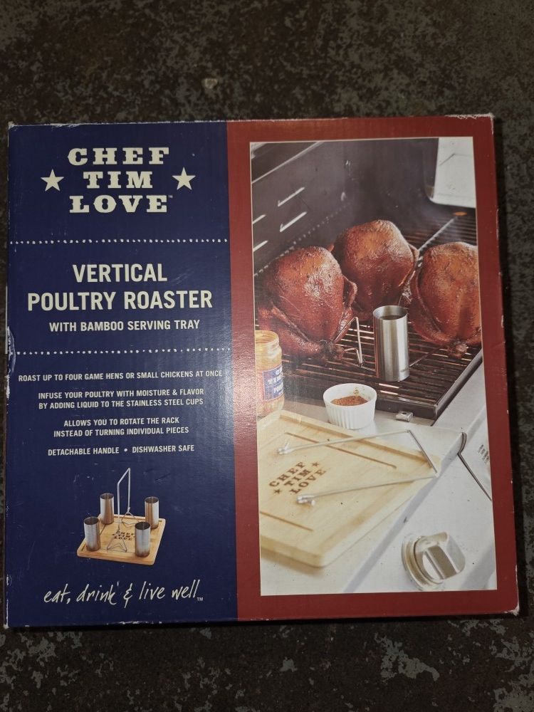 Chef Tim Love Vertical Poultry Roaster