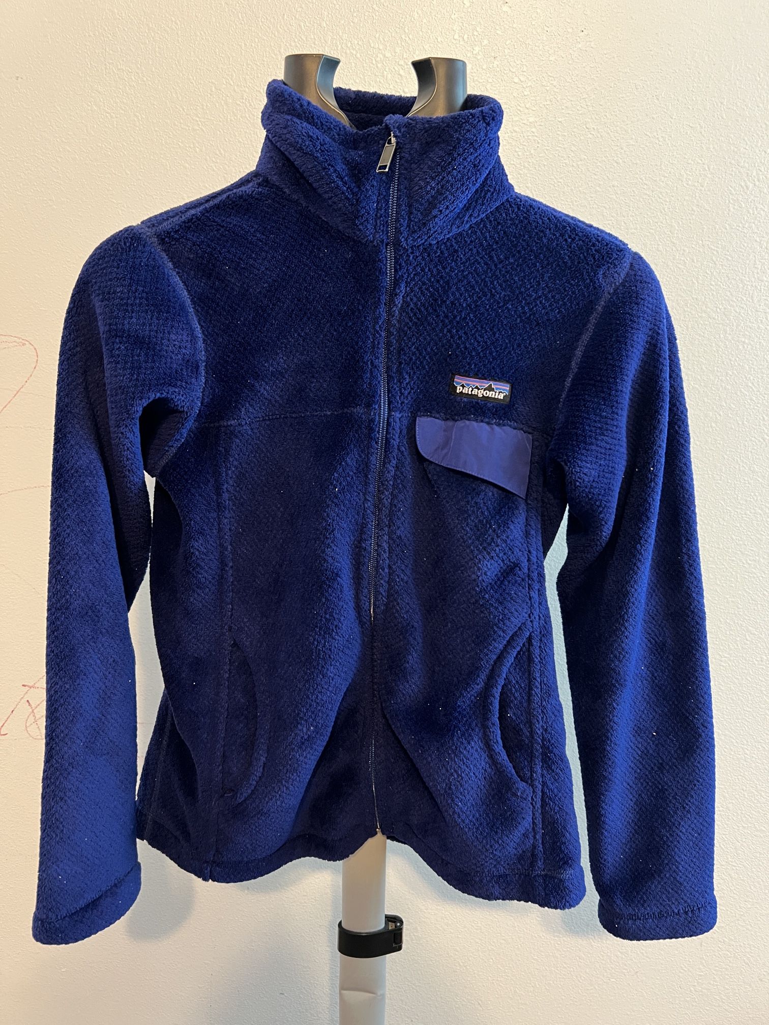 Patagonia Re-Tool Snap-T Fleece Jacket Womens Small Blue Pullover