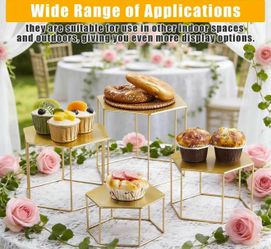 New -4 Piece Dessert Table Display Set