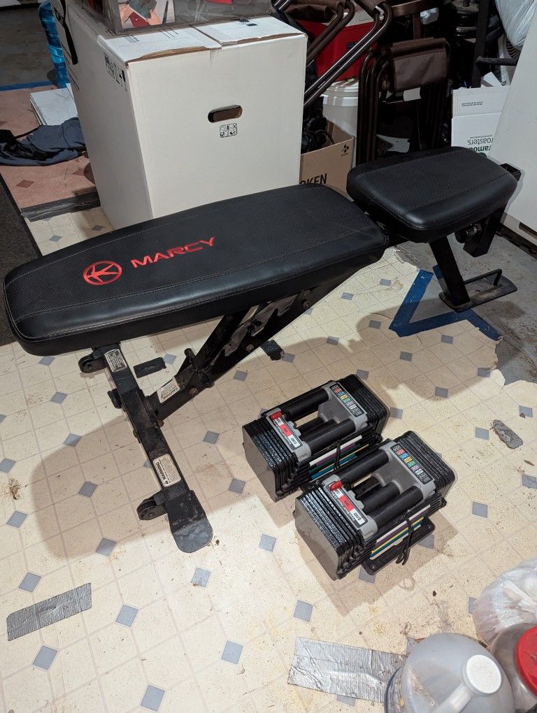 Powerblock adjustable dumbbells