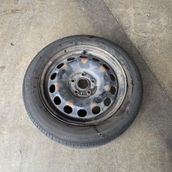 1 — 185/60r16 5x112 5x4.13 Stock Vw Jetta Passat Golf Wheel Rim Tire