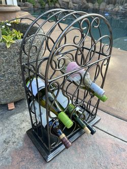 Cast Iron Wine Holder 