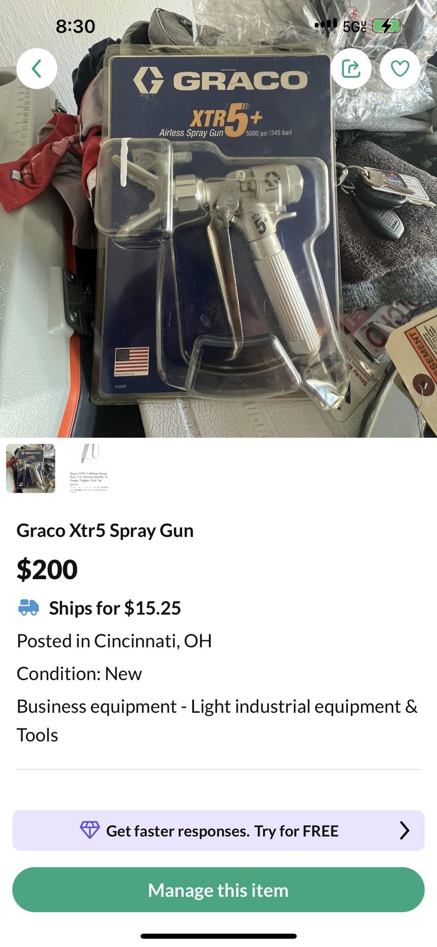 Graco Xtr5 Spray Gun