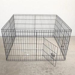 (NEW) $39 Dog Playpen 8-Panel, Each Panel 24” Tall X 24” Wide Pet Exercise Fence Crate Kennel Gate